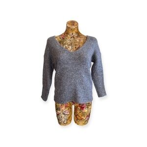 Wallace sweater wool mohair blend gray XS